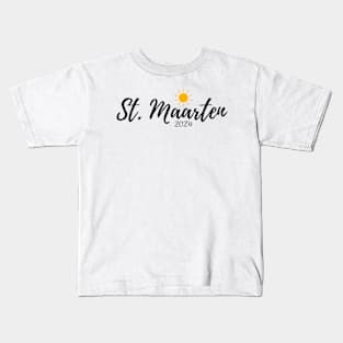 St. Maarten Souvenir Caribbean Sun 2024 Travel Gift Kids T-Shirt